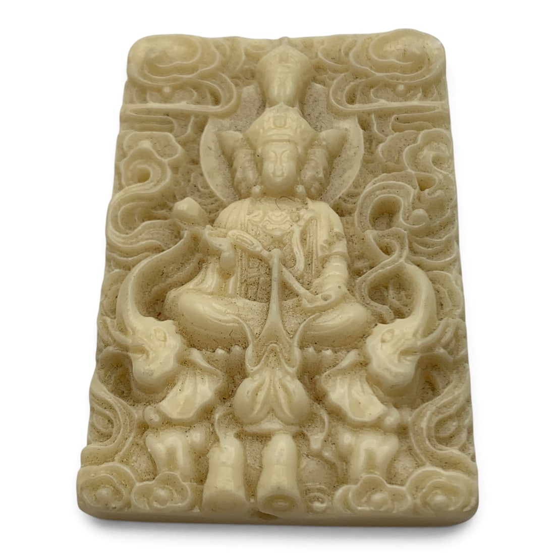 Carved Bone Plaque - 3