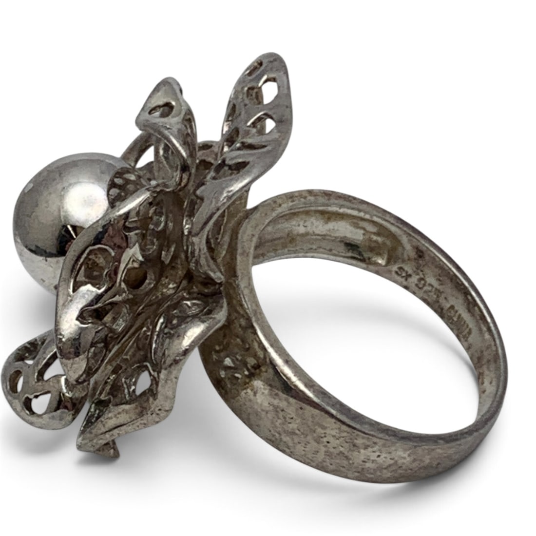 Sterling Silver Flower Ring - 2