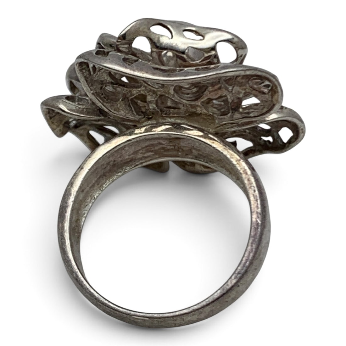 Sterling Silver Flower Ring - 3