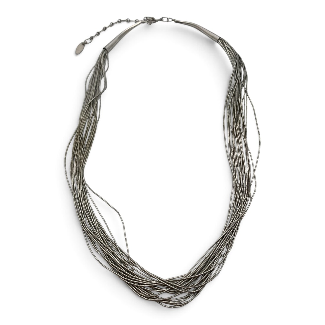 Signed R. B. Sterling Silver Multi Strand Necklace (1 of 7)