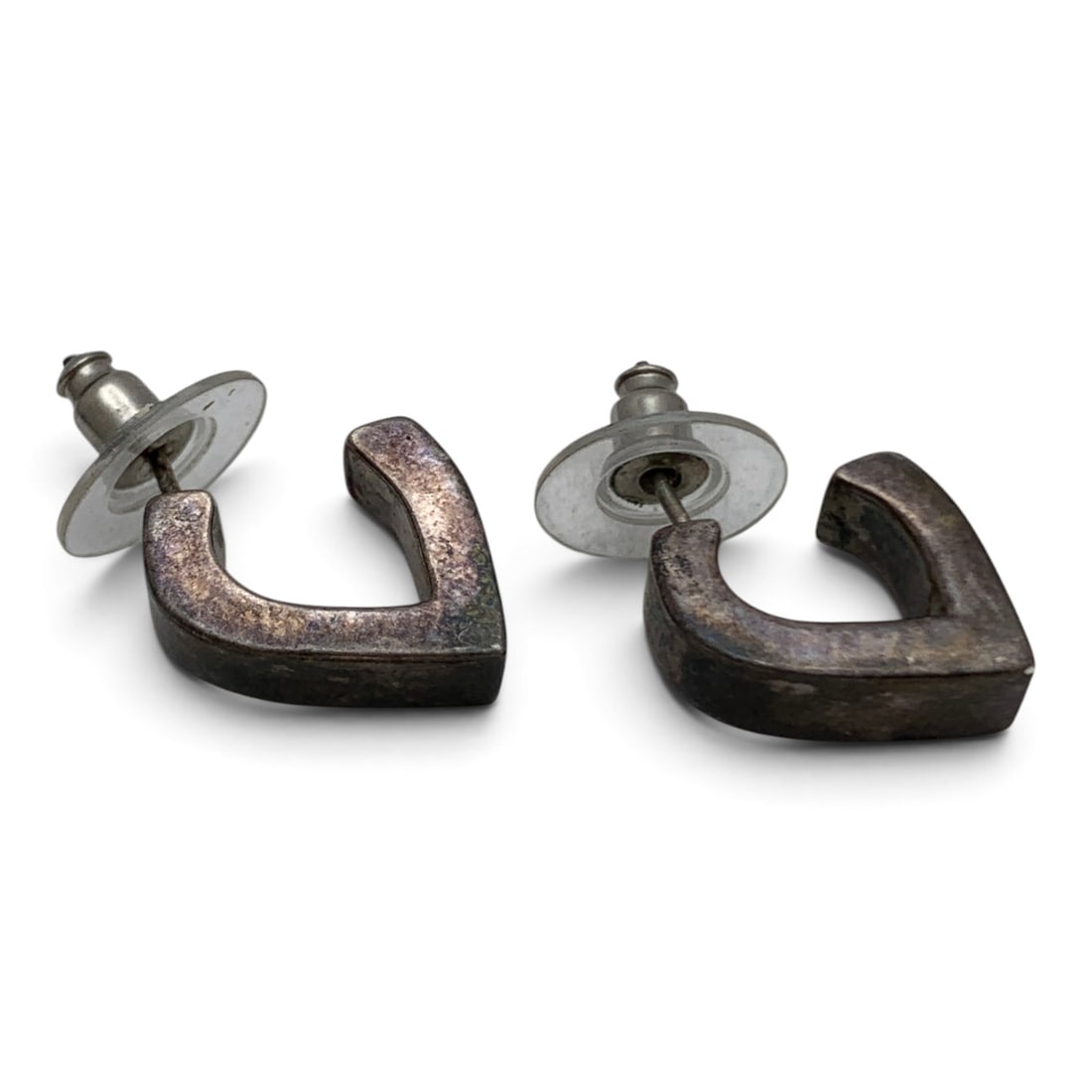Pair Of Vintage Sterling Silver Earrings: Pair Of Vintage Sterling Silver Earrings Marked: 925 - 3/4" Long - 6.2 Grams
