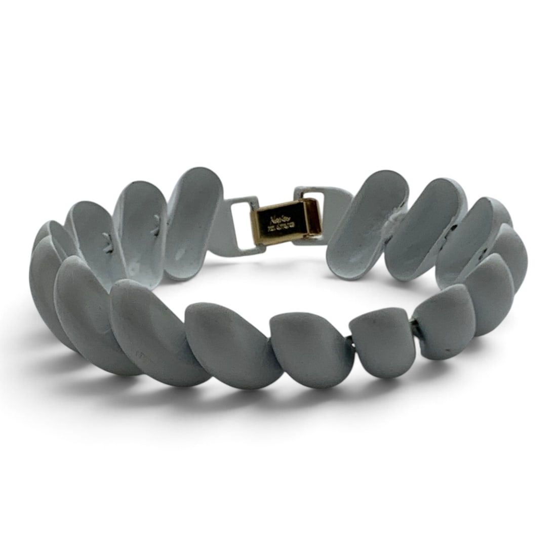 Vintage Napier White Metal Fashion Bracelet (1 of 3)