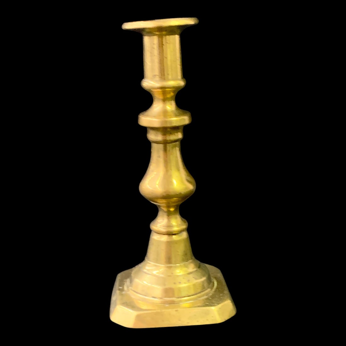 Vintage Single Brass Candlestick - 3