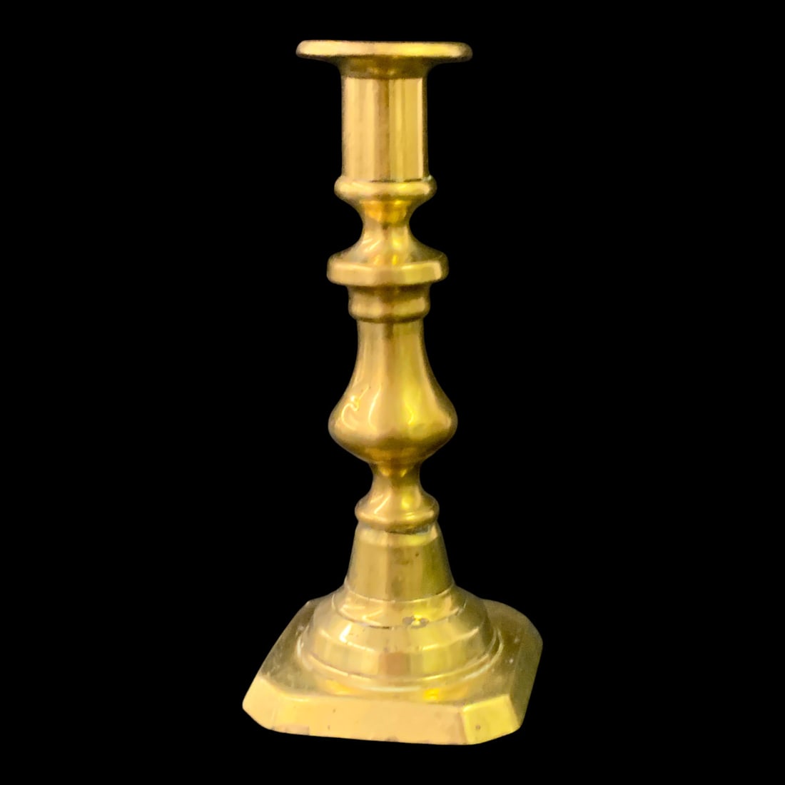 Vintage Single Brass Candlestick - 4