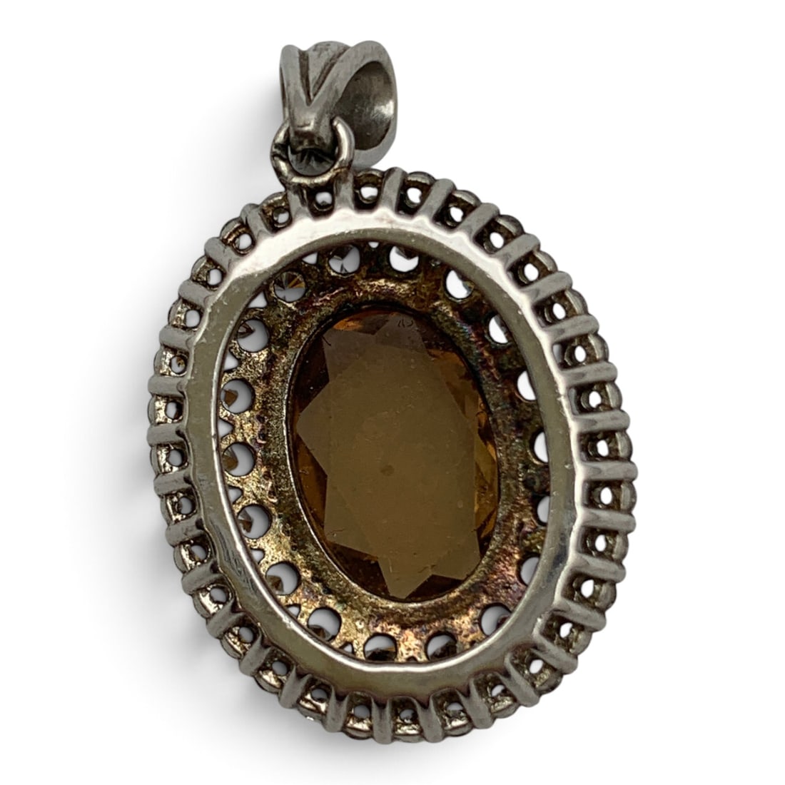 Silver Pendant With Stones - 2