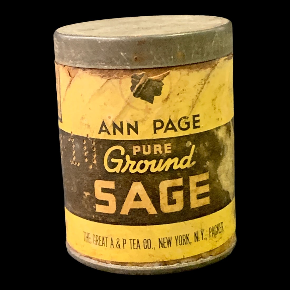 Vintage Ann Page Pure Ground Sage Spice Tin (1 of 5)