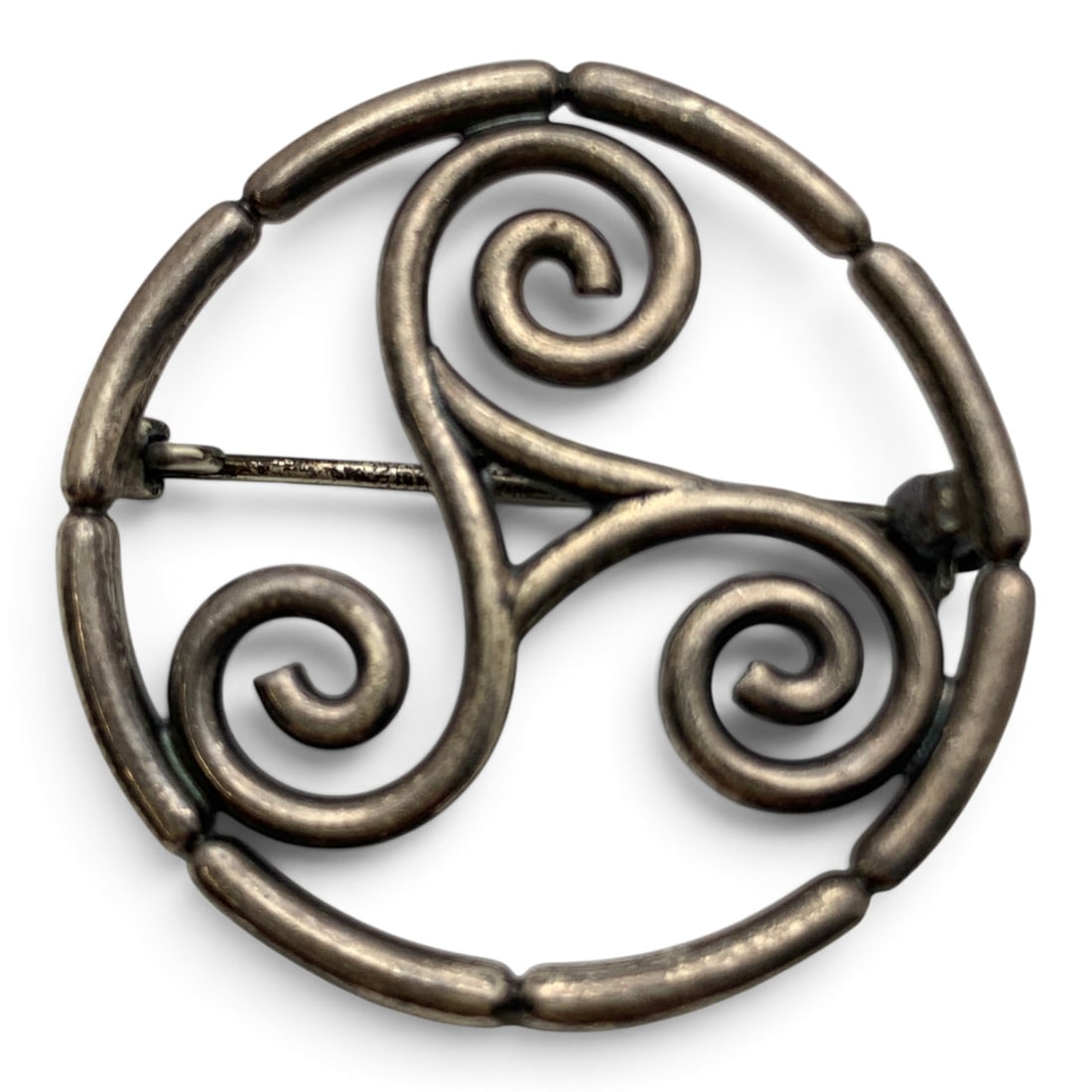Vintage Sterling Silver Pin: Vintage Sterling Silver Pin With An Open Work Design Marked: 925 - 1 3/8" Long - 8.8 Grams