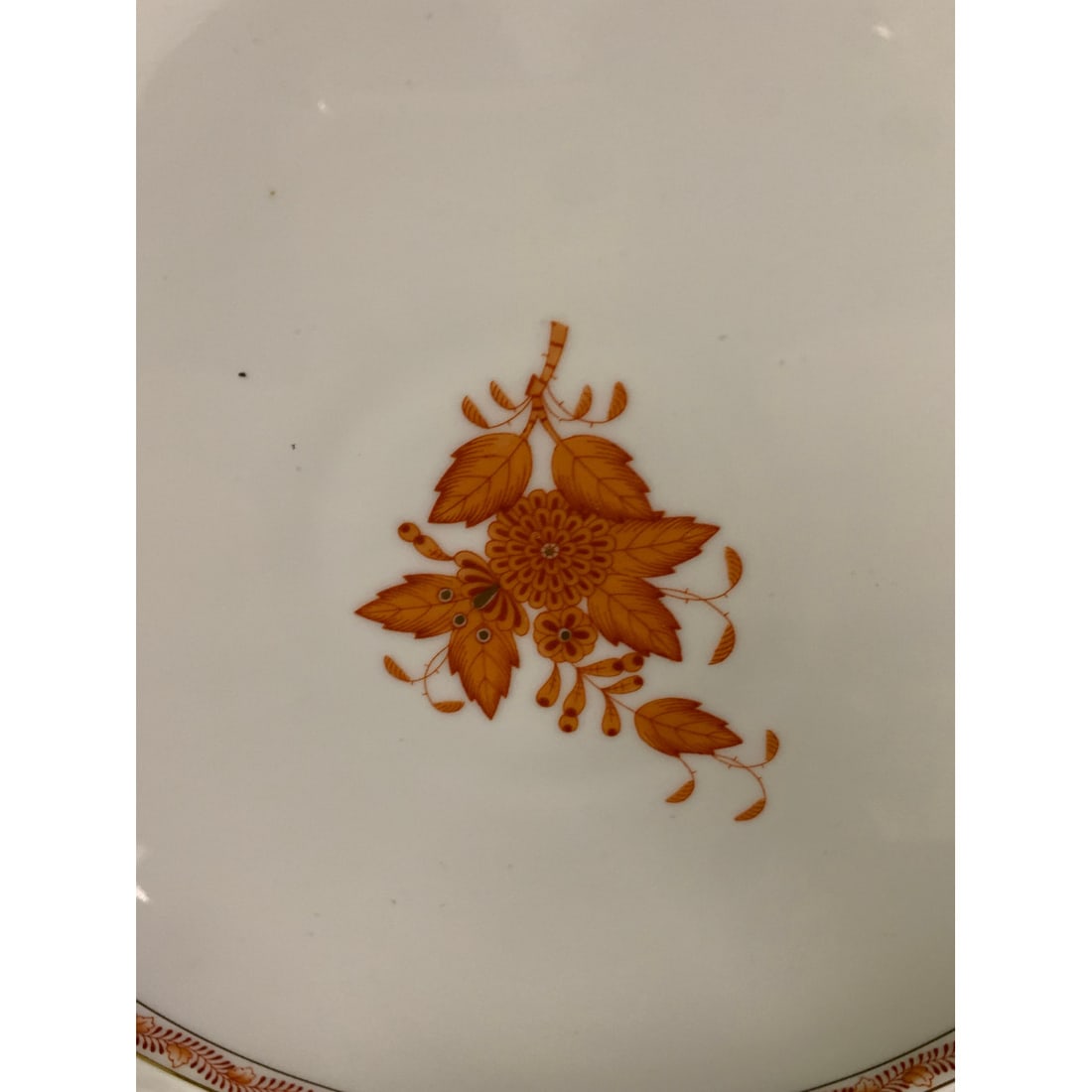 Herend Chinese Bouquet Rust Serving Tray - 2