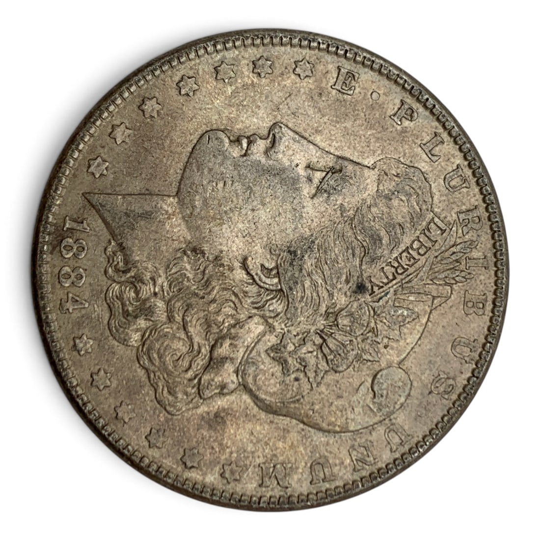 1884 Morgan Silver Dollar: United States Of America ~ One Dollar90% Silver Content