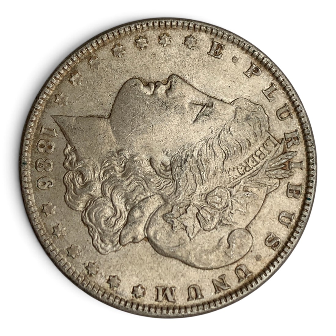 1886 Morgan Silver Dollar: United States Of America ~ One Dollar90% Silver Content