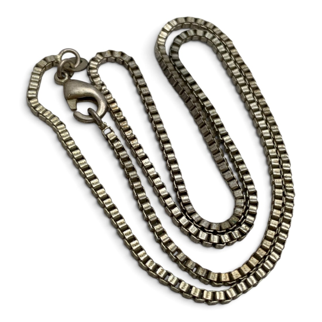 Sterling Silver Box Chain Necklace - 2