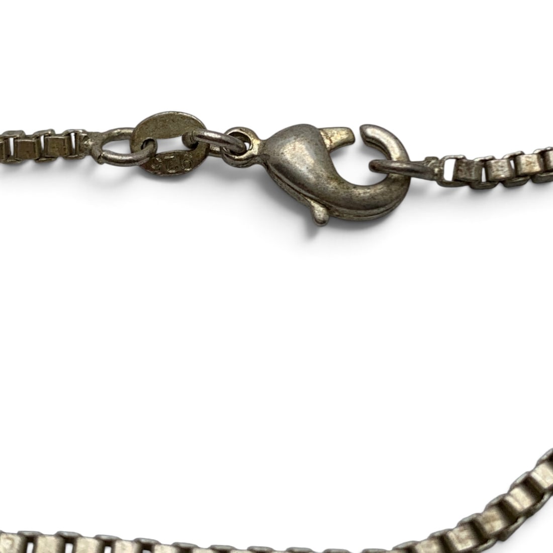 Sterling Silver Box Chain Necklace - 3