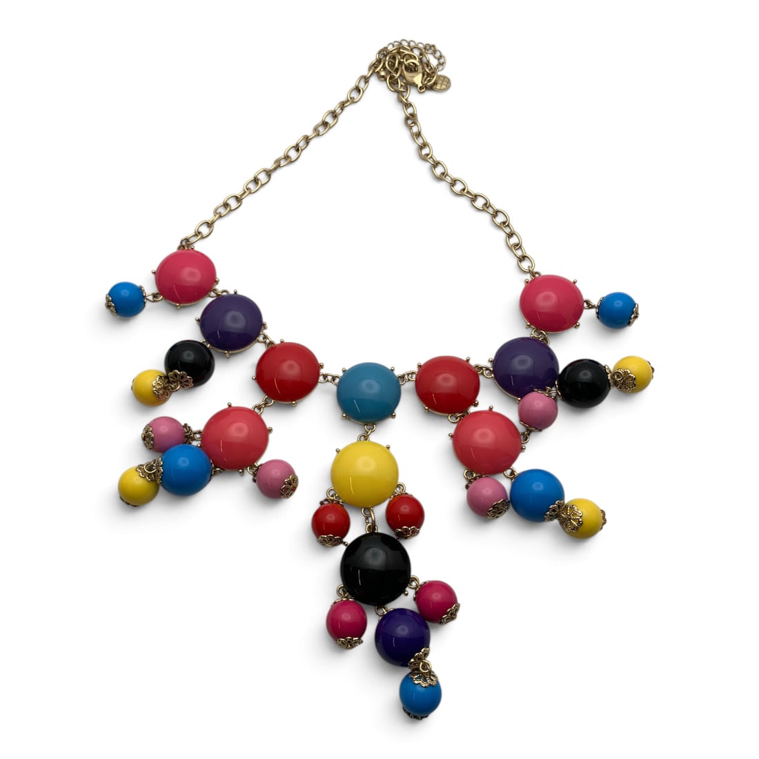 Colorful Multi-beaded Bib Necklace (1 of 3)