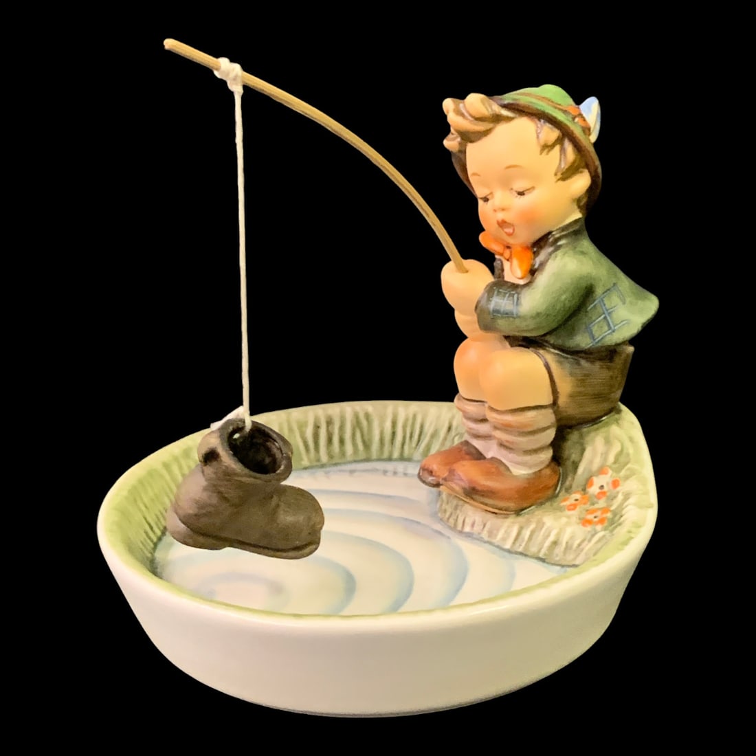 M. I. Hummel Porcelain Figurine, Just Fishing (1 of 6)