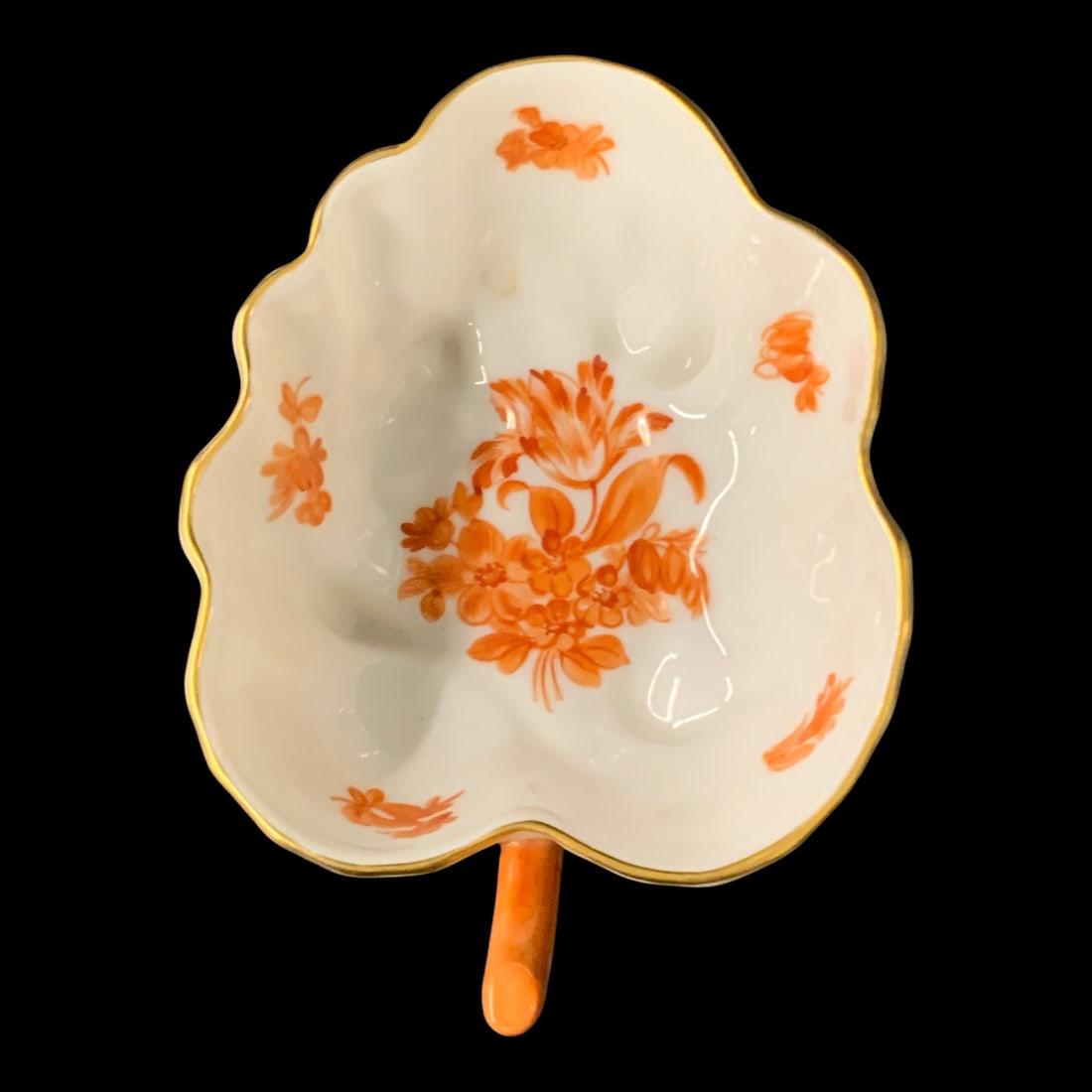Herend Porcelain Bouquet Rust Dish - 2