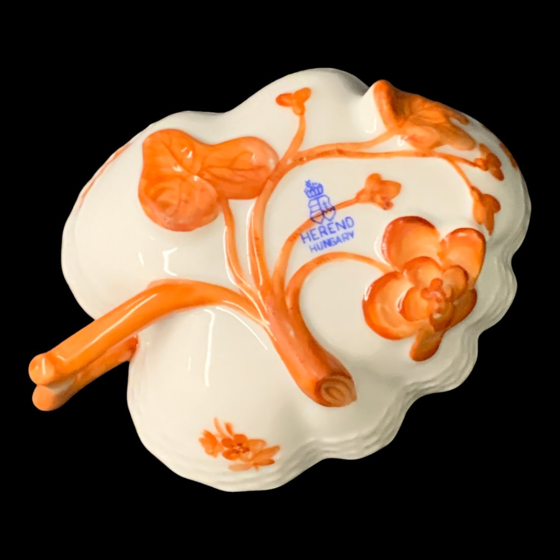 Herend Porcelain Bouquet Rust Dish - 4