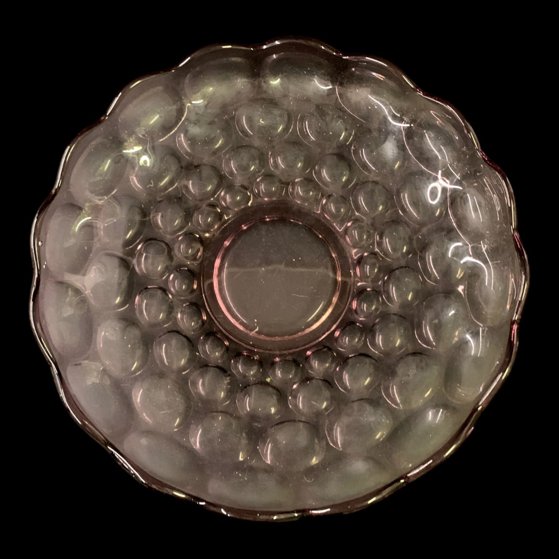 Vintage Purple Dotted Centerpiece Bowl: Vintage Purple Dotted Centerpiece Bowl 11 3/4" Diameter