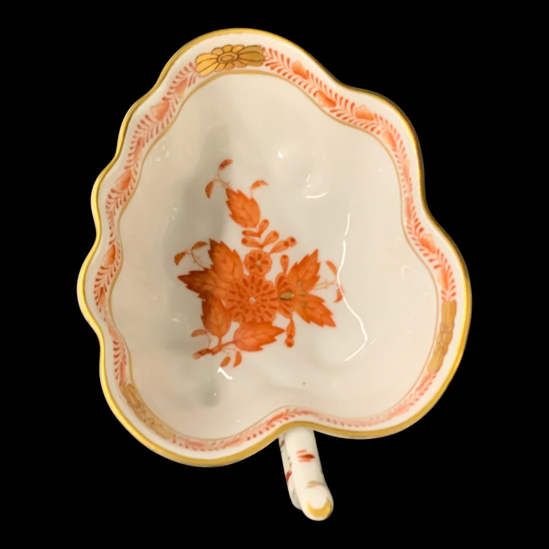Herend Porcelain Bouquet Rust Dish - 3