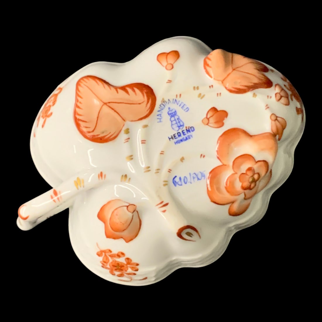 Herend Porcelain Bouquet Rust Dish - 4