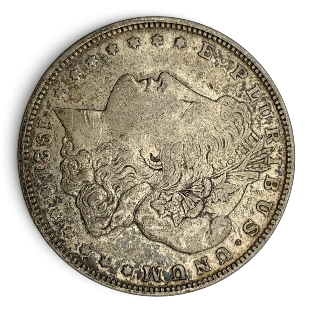 1921 O Morgan Silver Dollar: United States Of America ~ One Dollar90% Silver Content