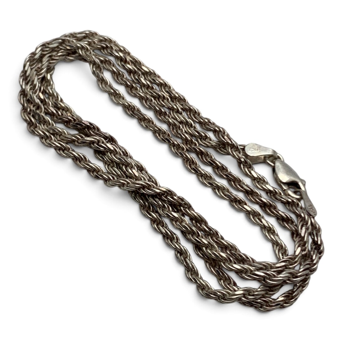 Sterling Silver Italian Rope Necklace (1 of 3)