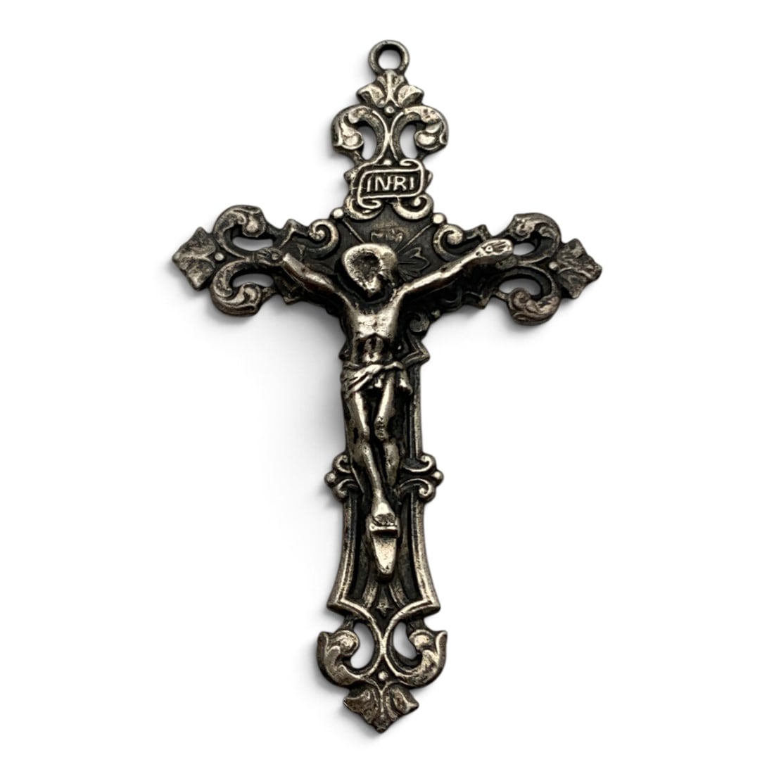 Vintage Sterling Silver Crucifix Pendant: Vintage Sterling Silver Crucifix Pendant Marked: Sterling - 2" Long - 5.2 Grams