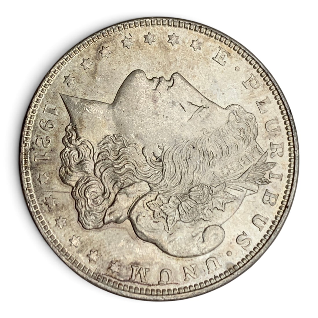 1921 Morgan Silver Dollar: United States Of America ~ One Dollar90% Silver Content