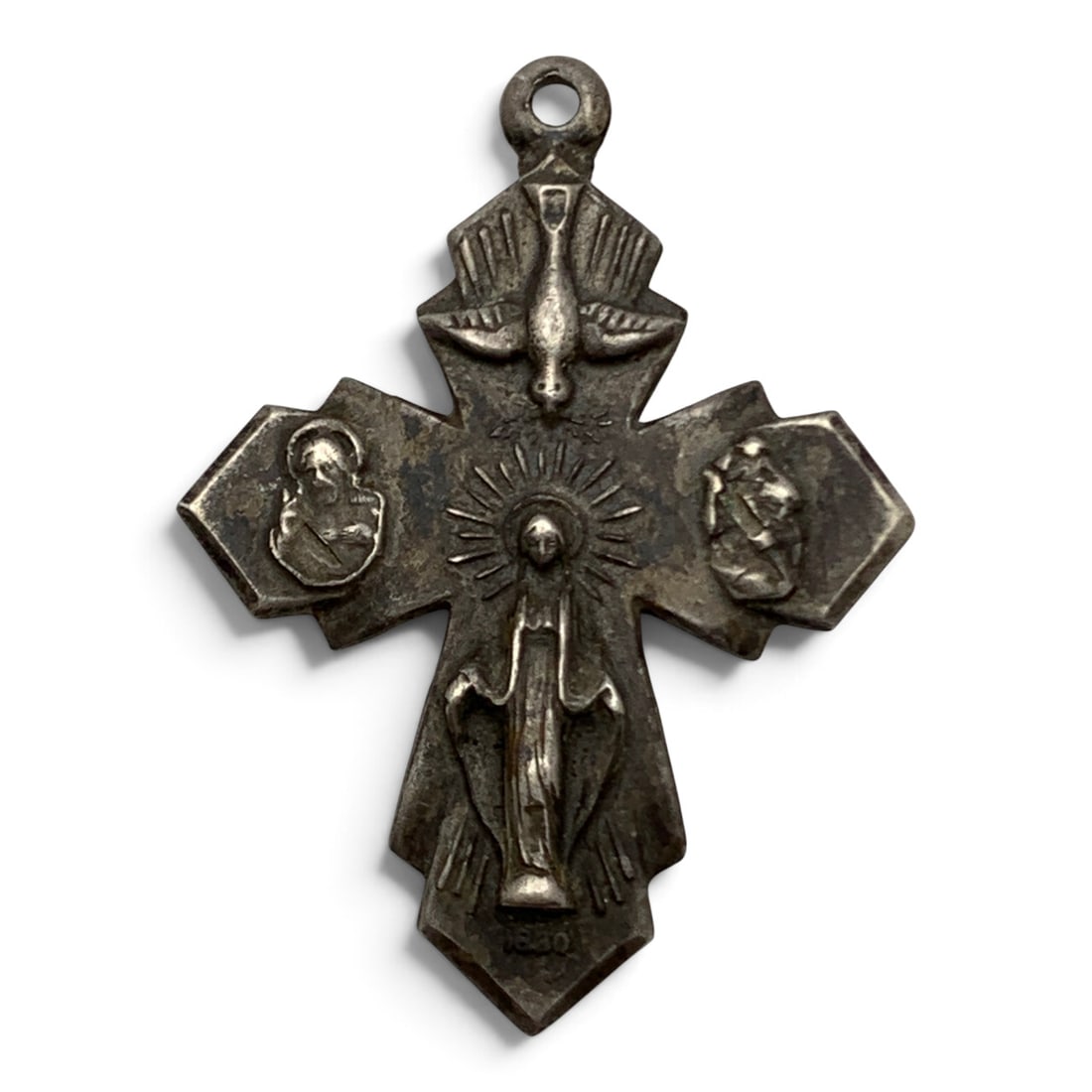 Vintage Sterling Silver Religious Cross Pendant: Vintage Sterling Silver Religious Cross Pendant Marked: Ster - 1 1/4" Long - 3.7 Grams