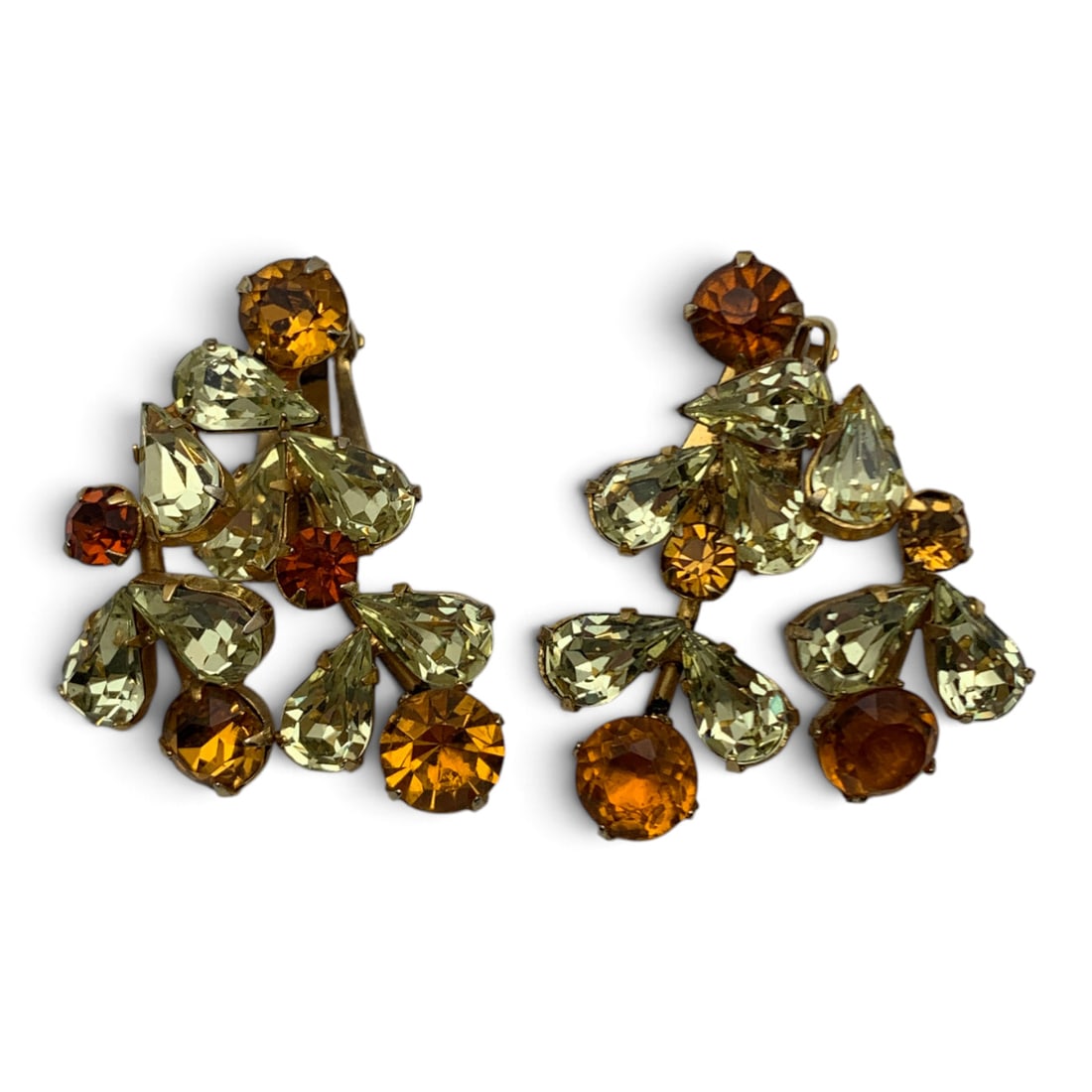 Pair Of Signed Weiss Rhinestone Earring (1 of 3)