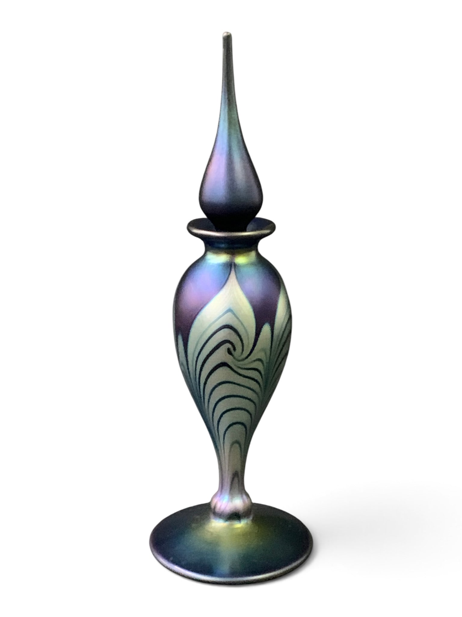 Vintage Art Glass Pulled Feather Perfume (1 of 8)