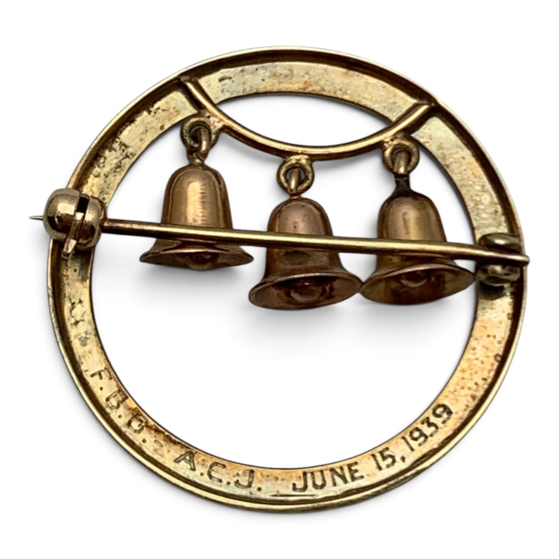14k Yellow Gold Pin - 2
