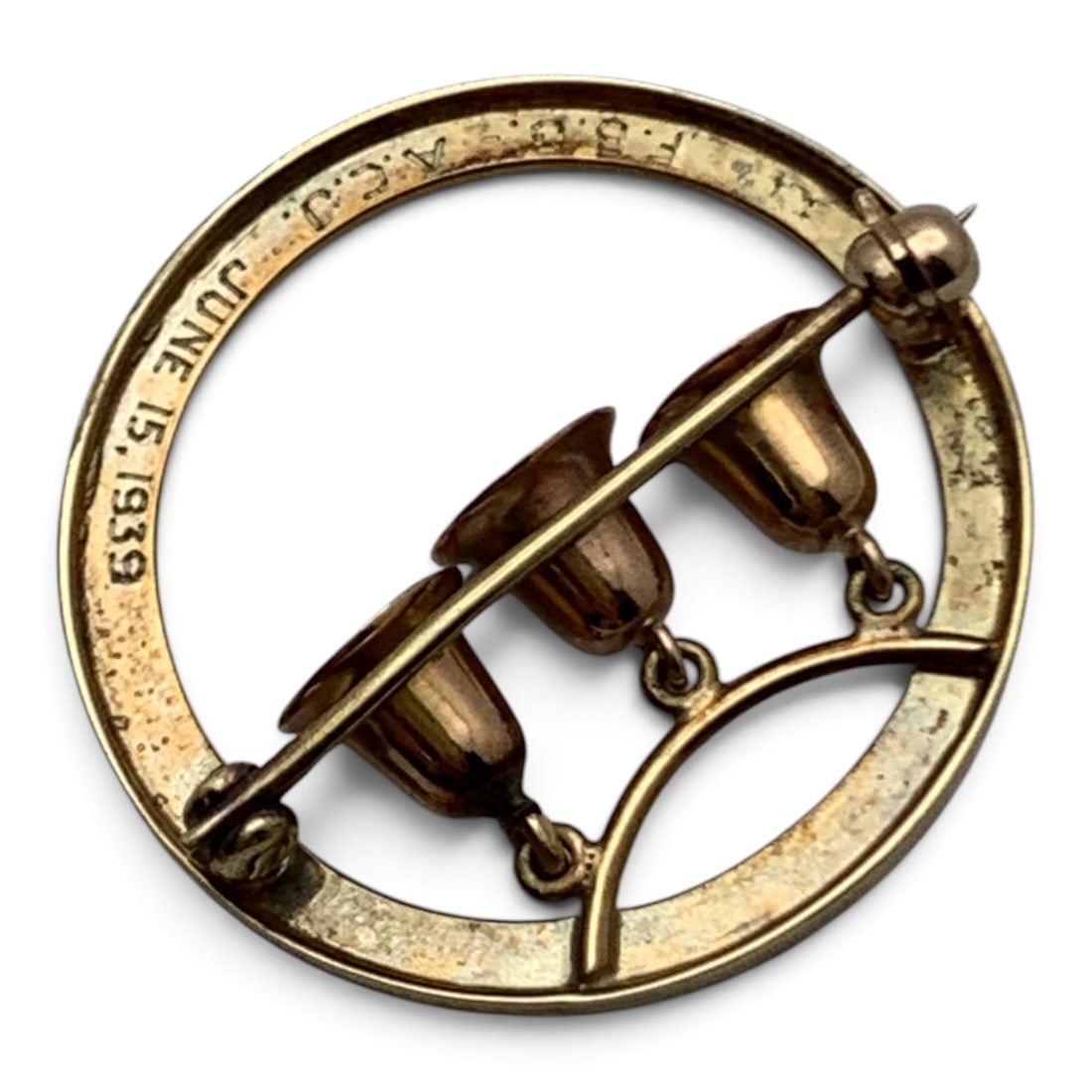 14k Yellow Gold Pin - 3