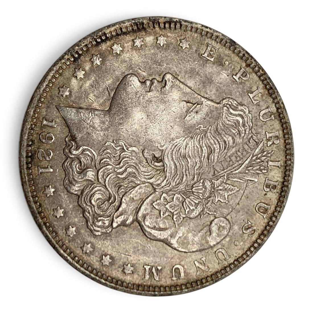 1921 Morgan Silver Dollar: United States Of America ~ One Dollar90% Silver Content