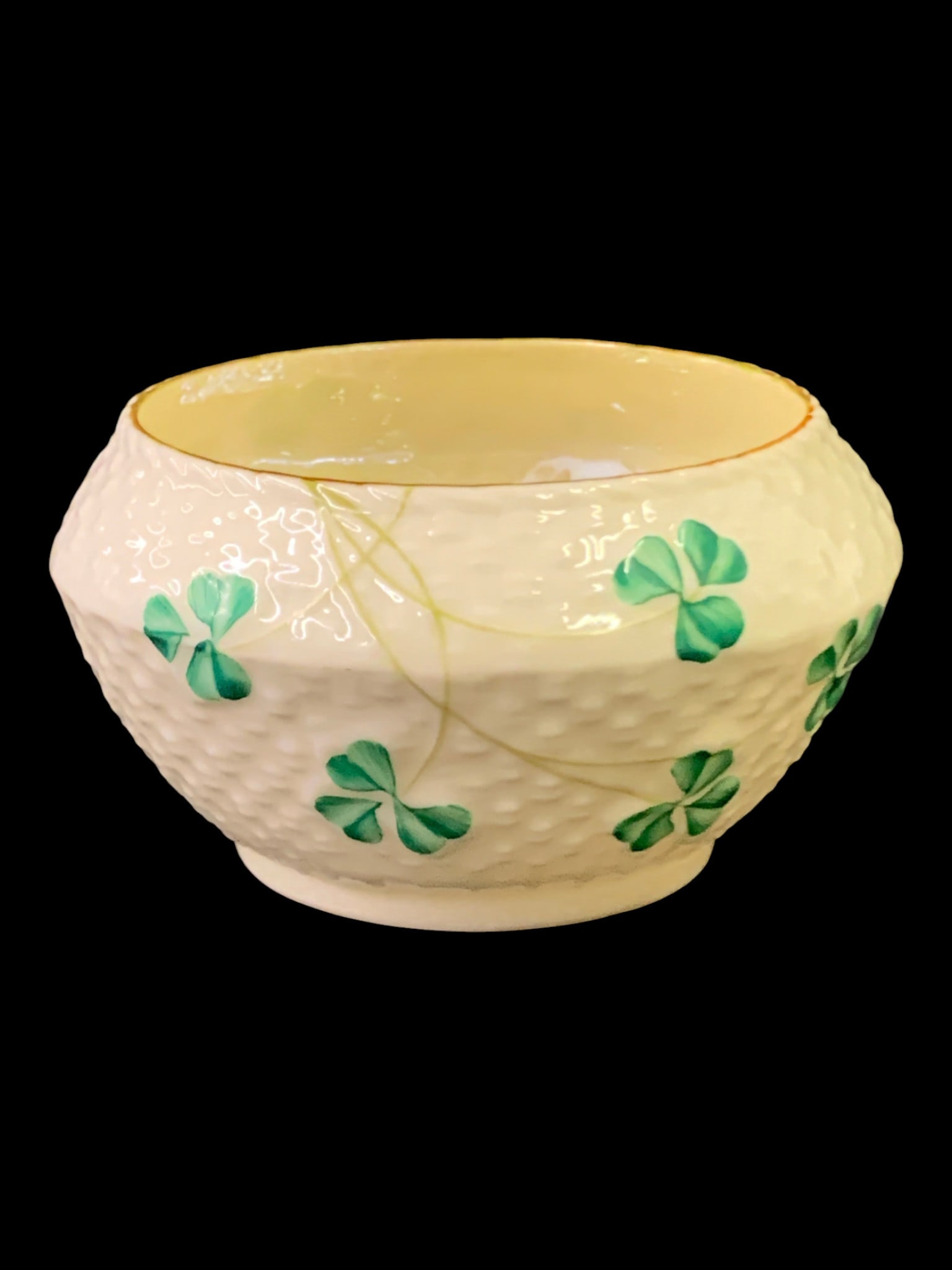 Vintage Belleek Ireland Open Sugar Bowl (1 of 4)