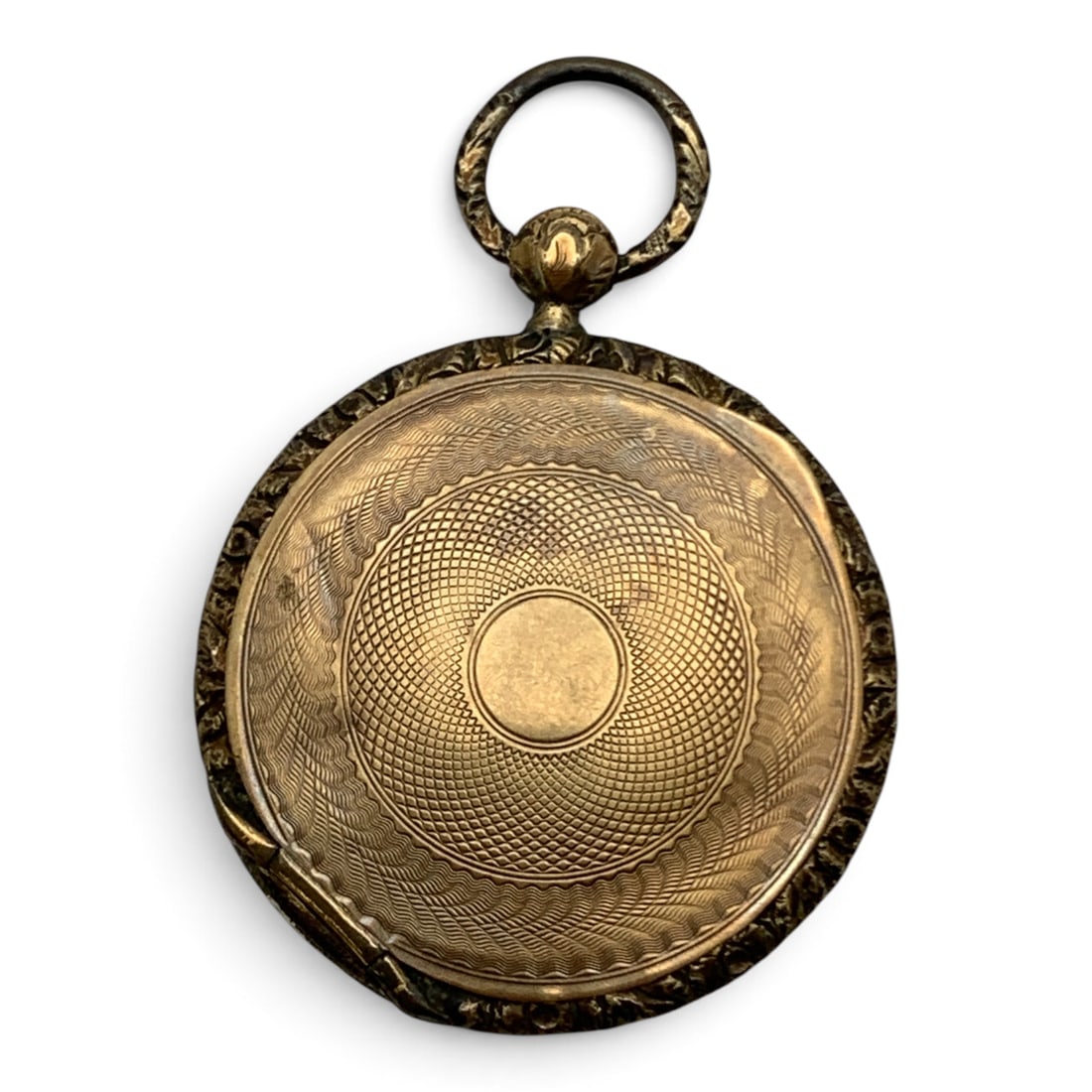 Vintage 14k Yellow Gold Pendant Locket: Vintage 14k Yellow Gold Pendant Locket With Textured DetailingTests 14k - 1 7/8" Long - 7.9 Dwt