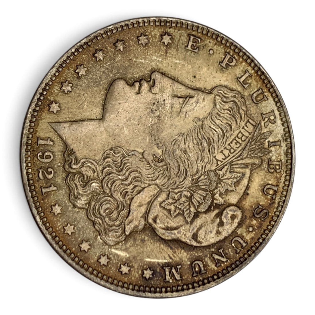 1921 Morgan Silver Dollar: United States Of America ~ One Dollar90% Silver Content