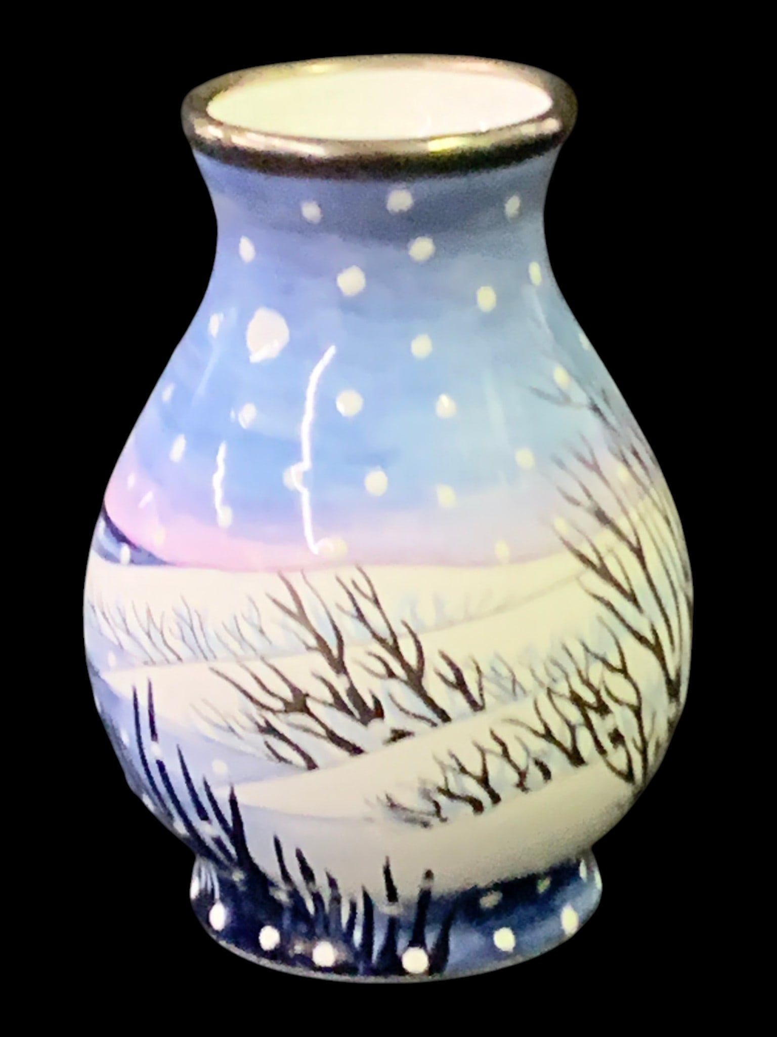 Boxed Moorcroft Enamel Miniature Vase (1 of 6)