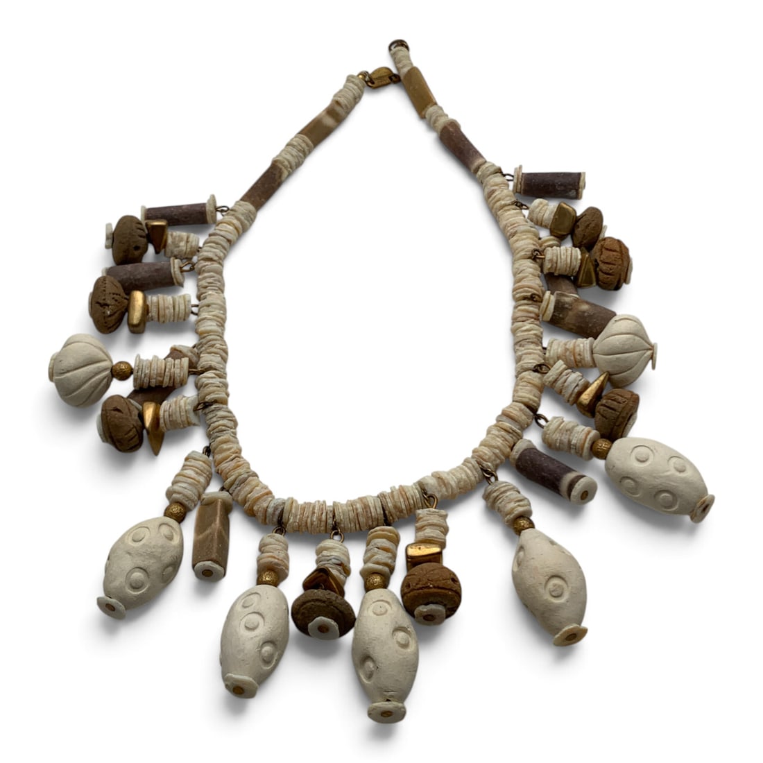 Vintage Miriam Haskell Organic Fringe Necklace (1 of 3)