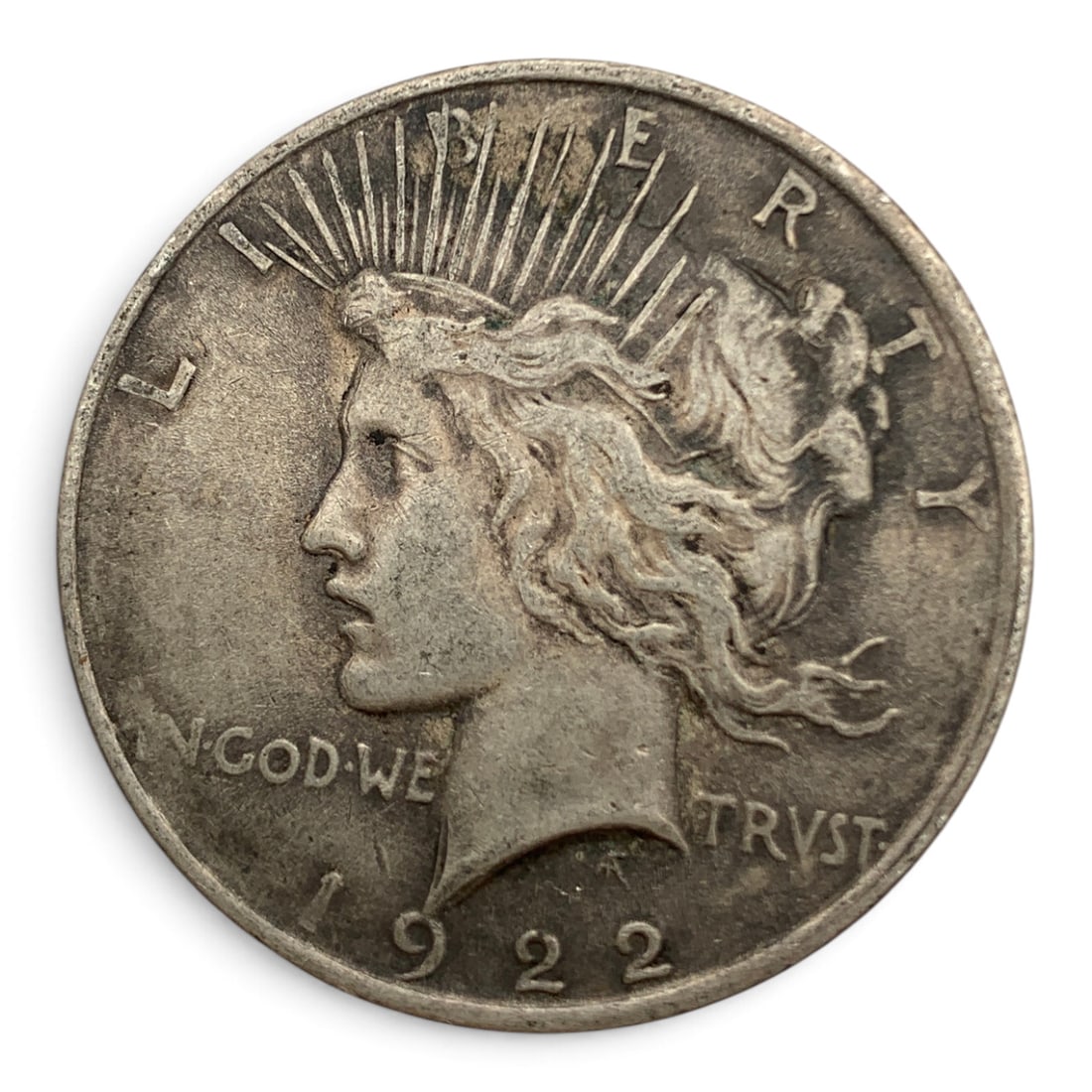 1922 Silver Peace Dollar: United States Of America ~ One Dollar90% Silver Content