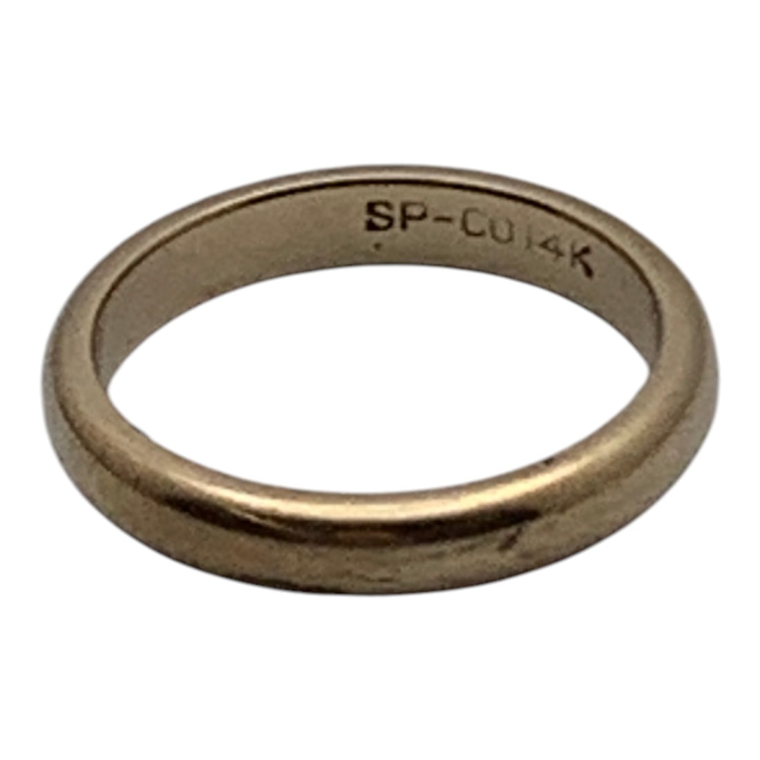 10k Yellow Gold Band: 10k Yellow Gold Band Marked: 14k - Tests 10k - Size 5 - 1.9 Dwt