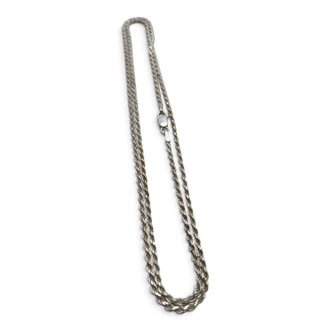 Sterling Silver Italian Rope Necklace (1 of 6)