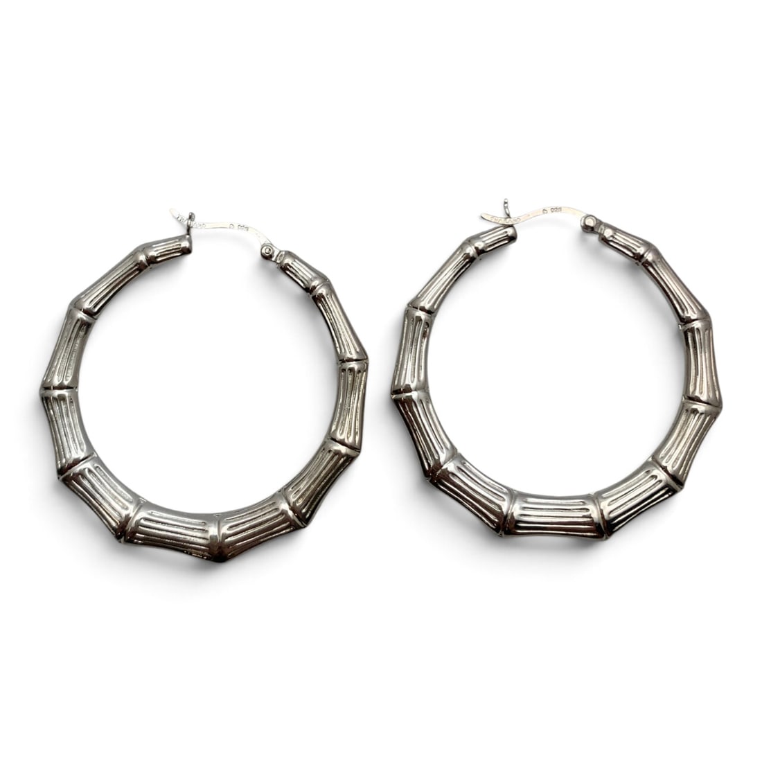 Pair Of Sterling Silver Hoop Earrings (1 of 4)