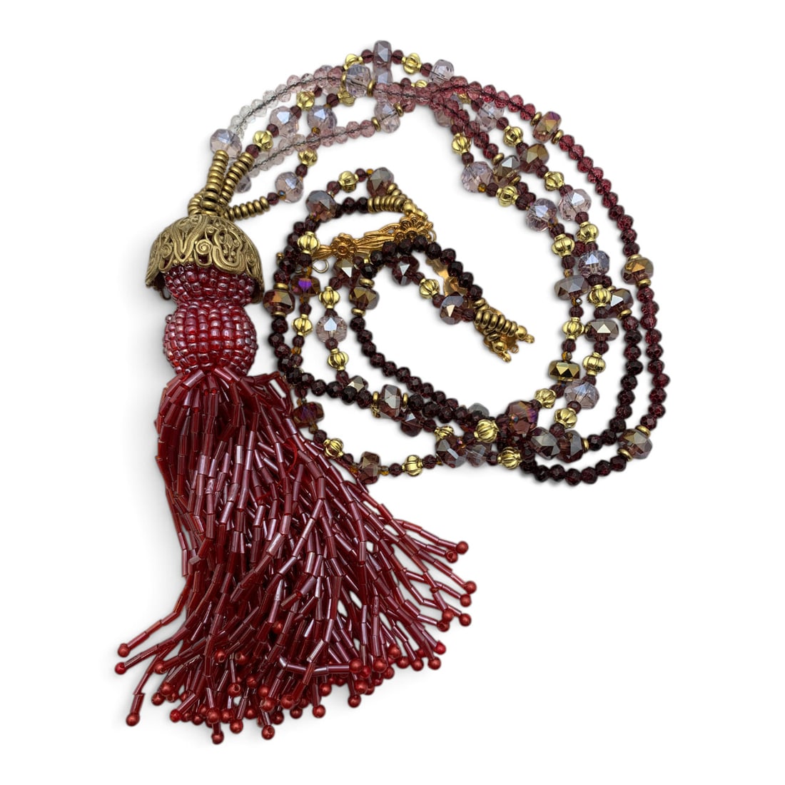 Large Vintage Fashion Multi Strand Necklace: Large Vintage Fashion Multi Strand Necklace 20" Long