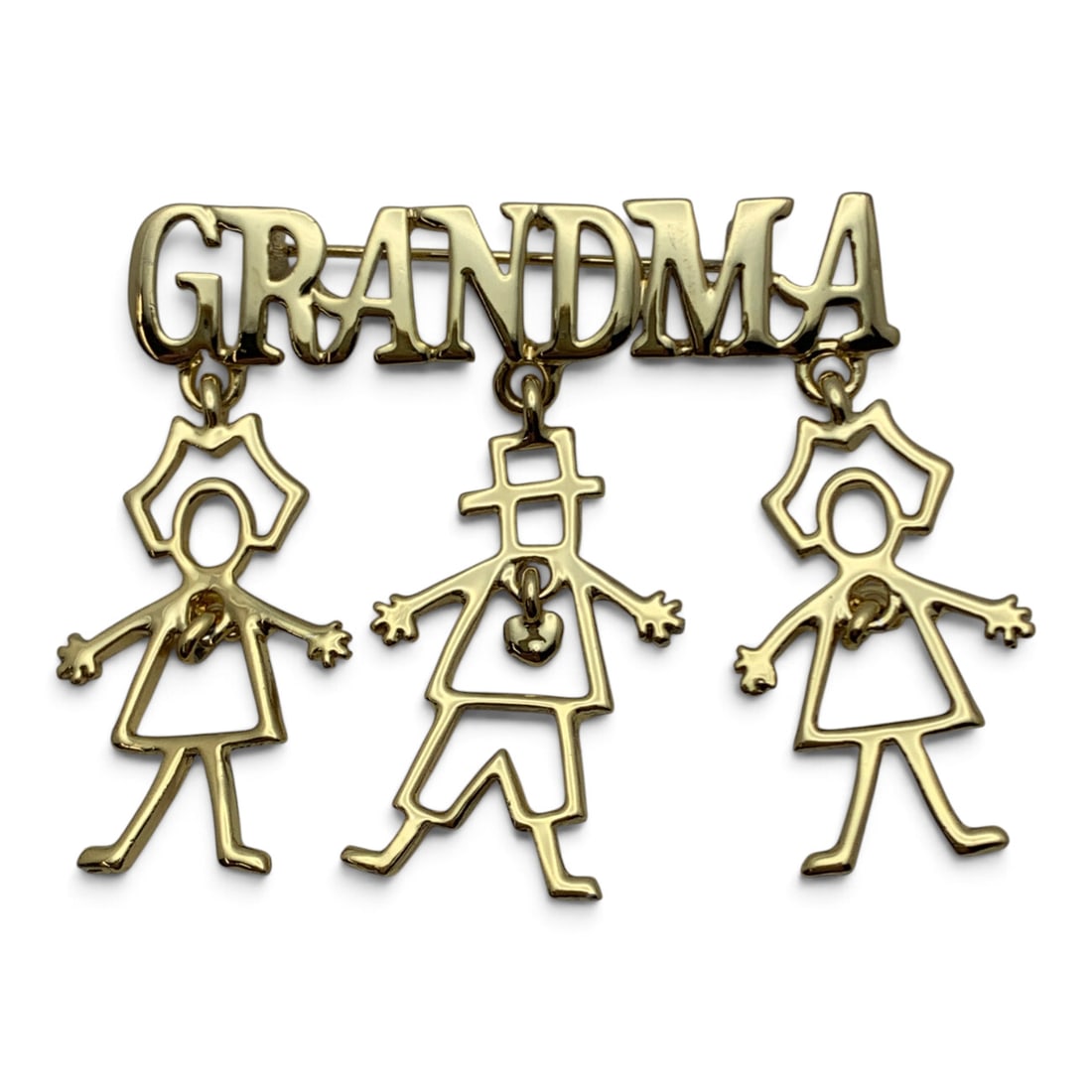 Gold Tone Figural "grandma" Pin (1 of 2)
