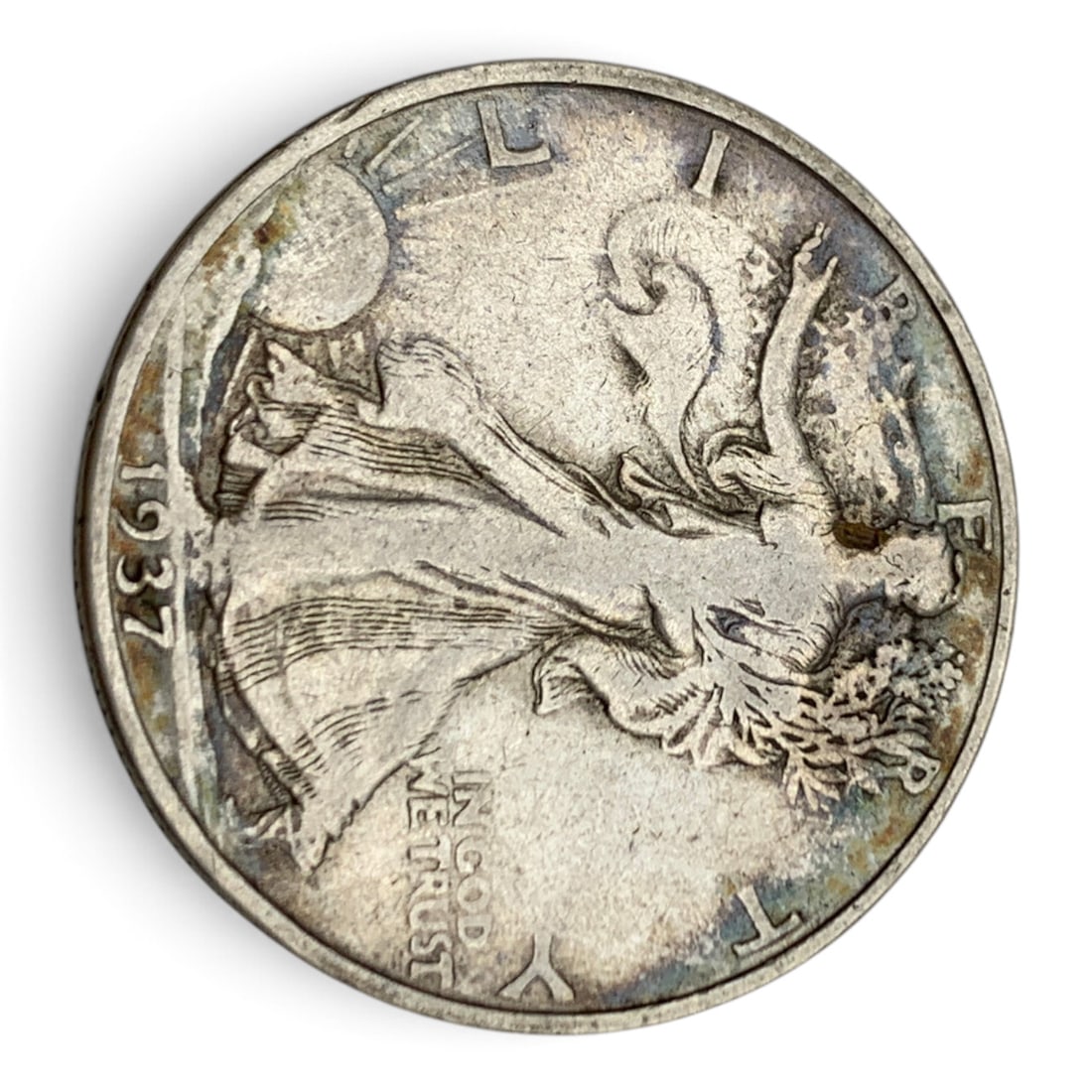 1937 S Walking Liberty Silver Half Dollar (1 of 2)