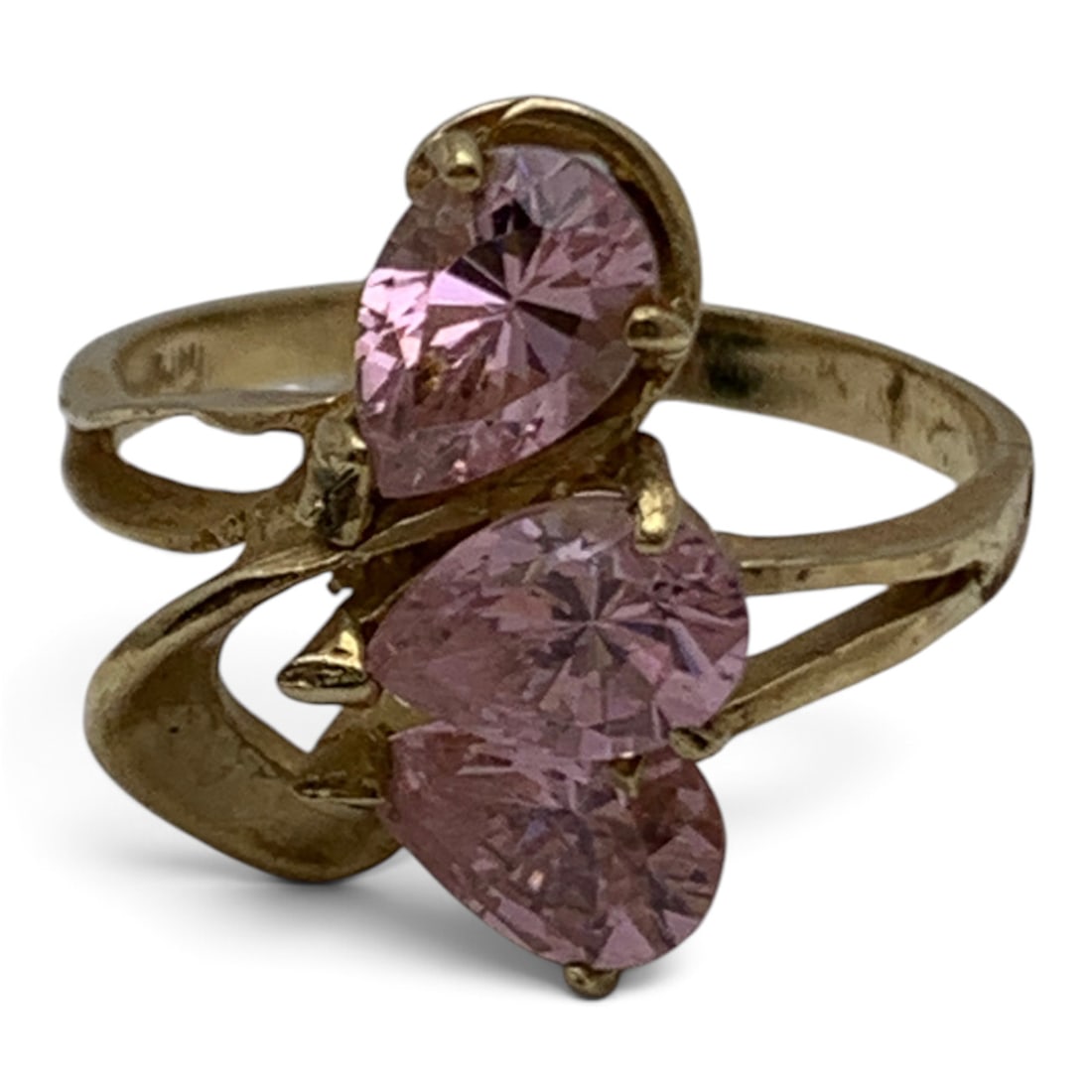 10k Yellow Gold & Pink Tourmaline Ring (1 of 5)