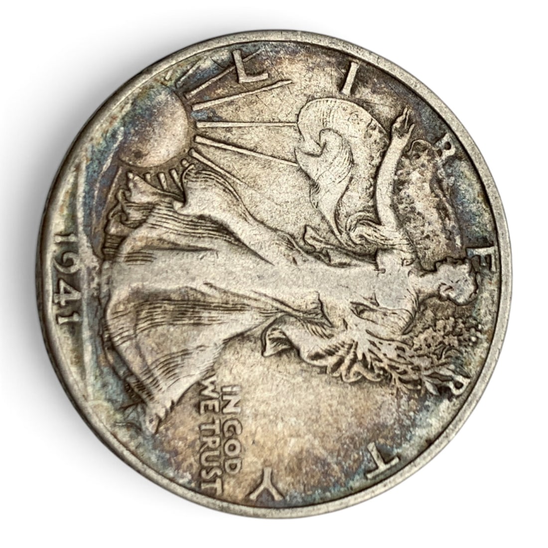 1941 S Walking Liberty Silver Half Dollar: United States Of America ~ Half Dollar90% Silver Content
