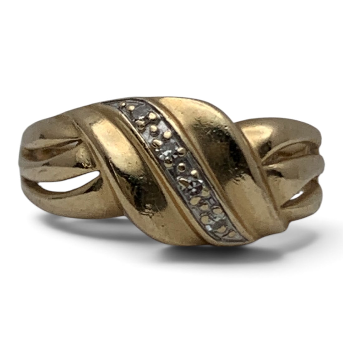 Vintage 14k Yellow Gold & Diamond Ring (1 of 4)