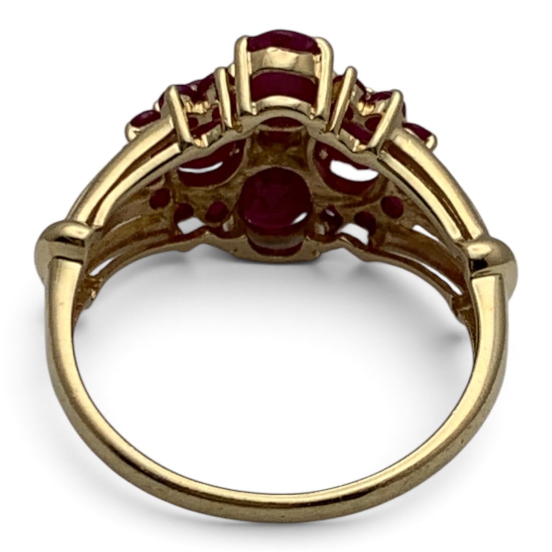 14k Yellow Gold & Pink Ruby Ring - 2