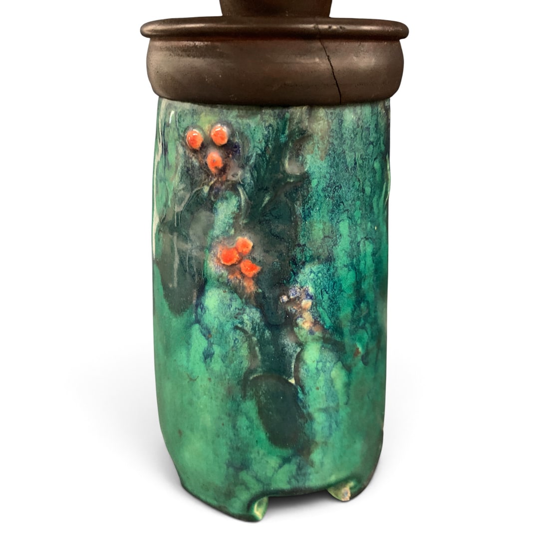 Green Ceramic Table Lamp - 3